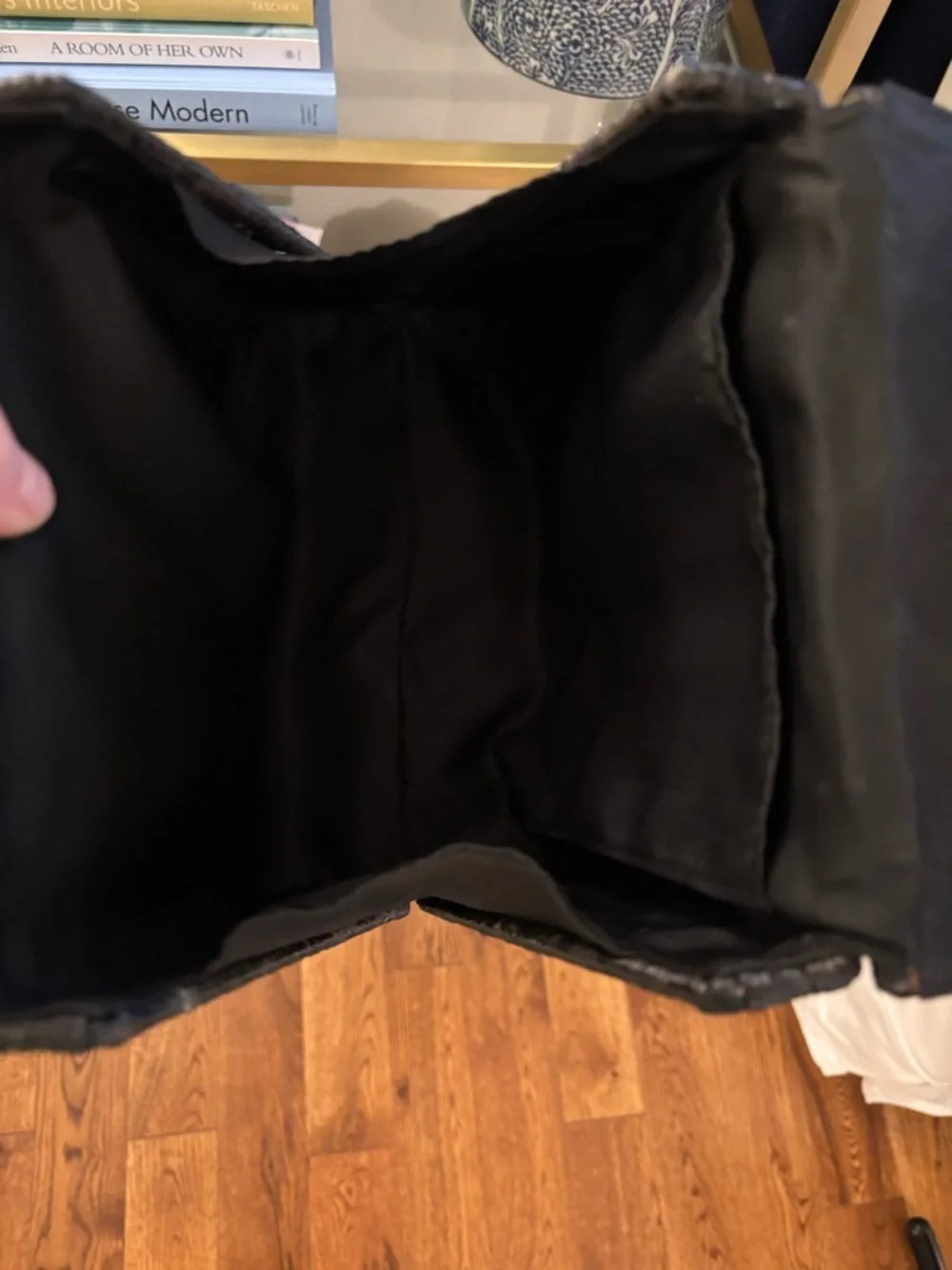 New with Tag Black Rattan Wicker Top Handle Bag - Picture 14 of 14